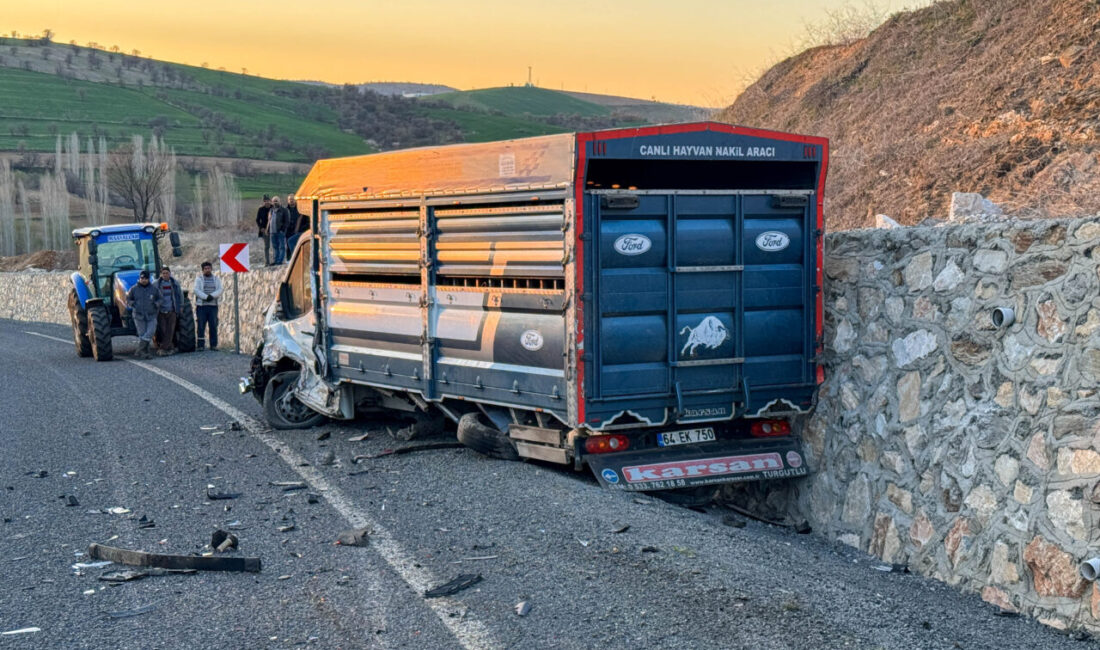 UŞAK (AA) – Uşak'ın Eşme ilçesinde otomobil ile kamyonetin çarpıştığı