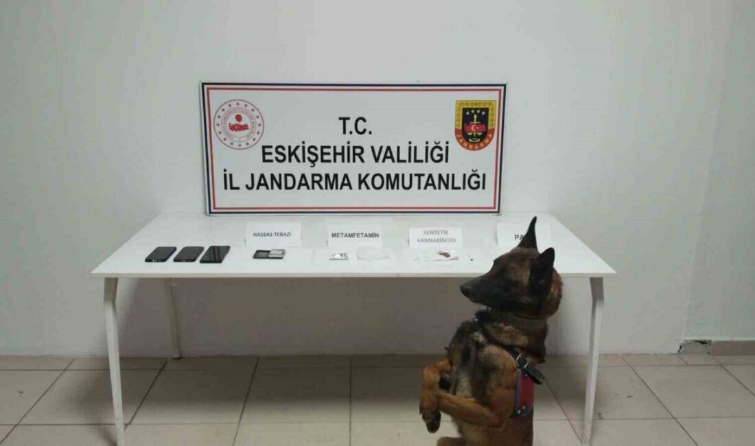Eskişehir’de jandarma ekiplerince, uyuşturucu ticareti yaptığı tespit edilen 2 şüpheli