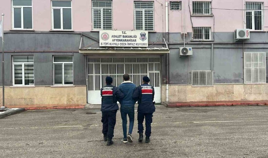 Afyonkarahisar’da 4 yıl 9 ay hapis cezasıyla aranan bir şahıs