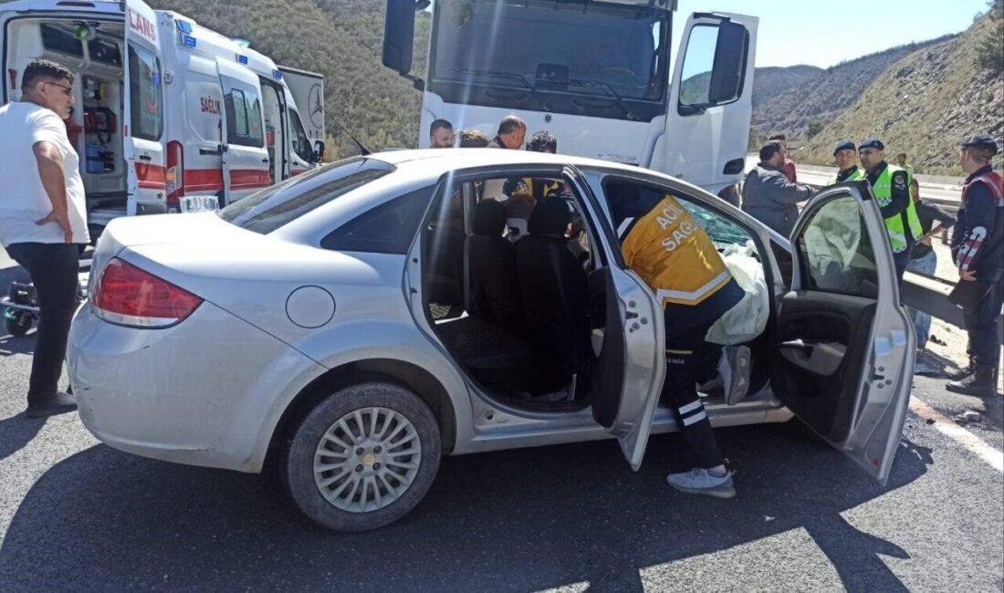 Bilecik’in Pazaryeri ilçesinde, üç otomobil ve bir tırın karıştığı zincirleme