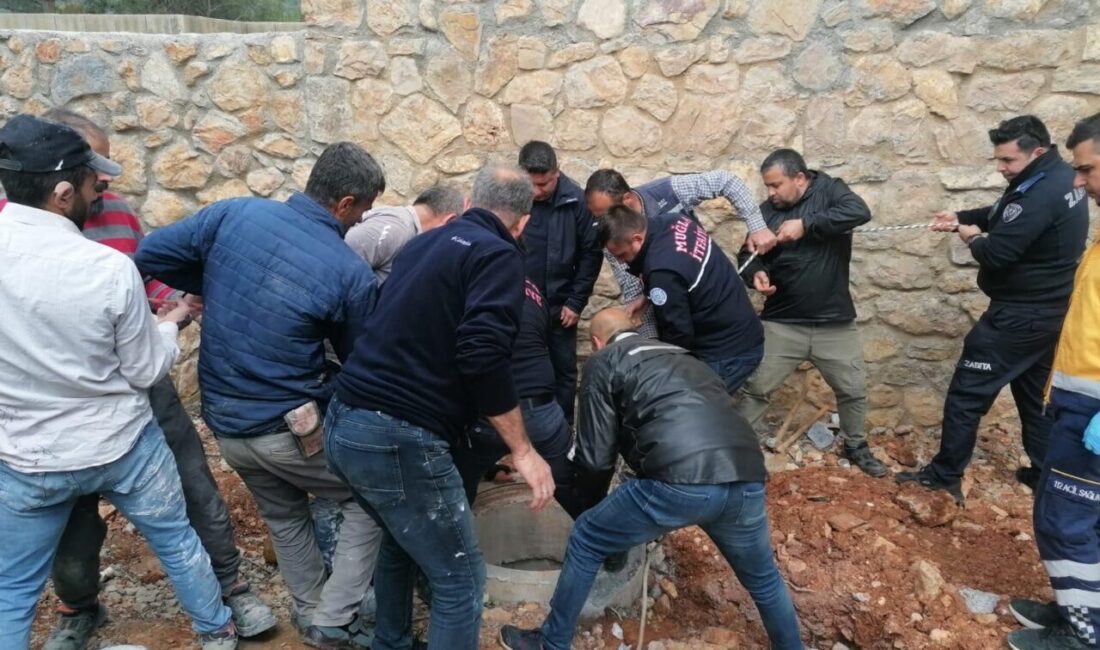 MUĞLA (AA) – Muğla'nın Bodrum ilçesinde 4 metre derinliğindeki beton