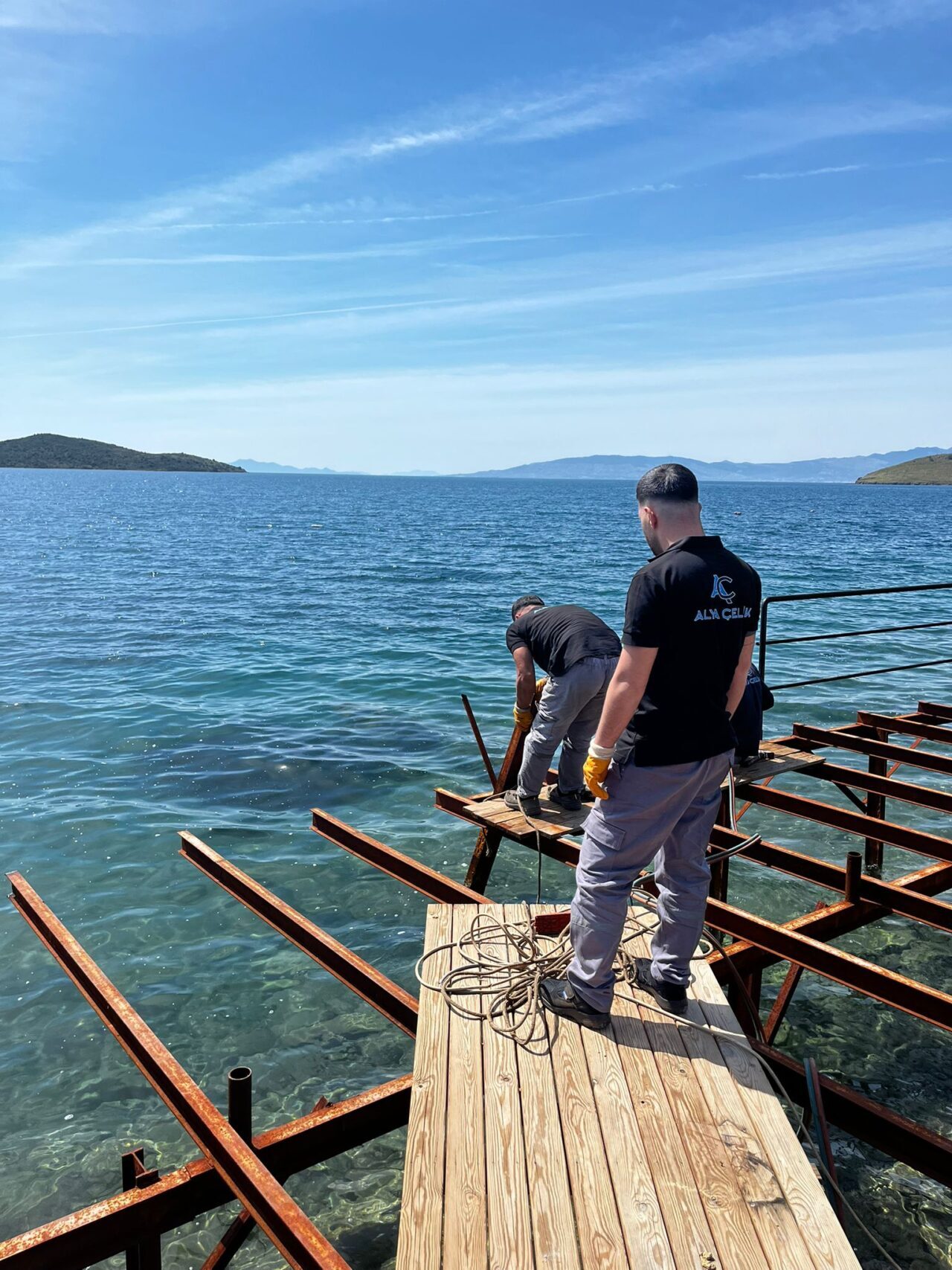 MUĞLA (AA) – Muğla'nın Bodrum ilçesinde, bir site tarafından deniz