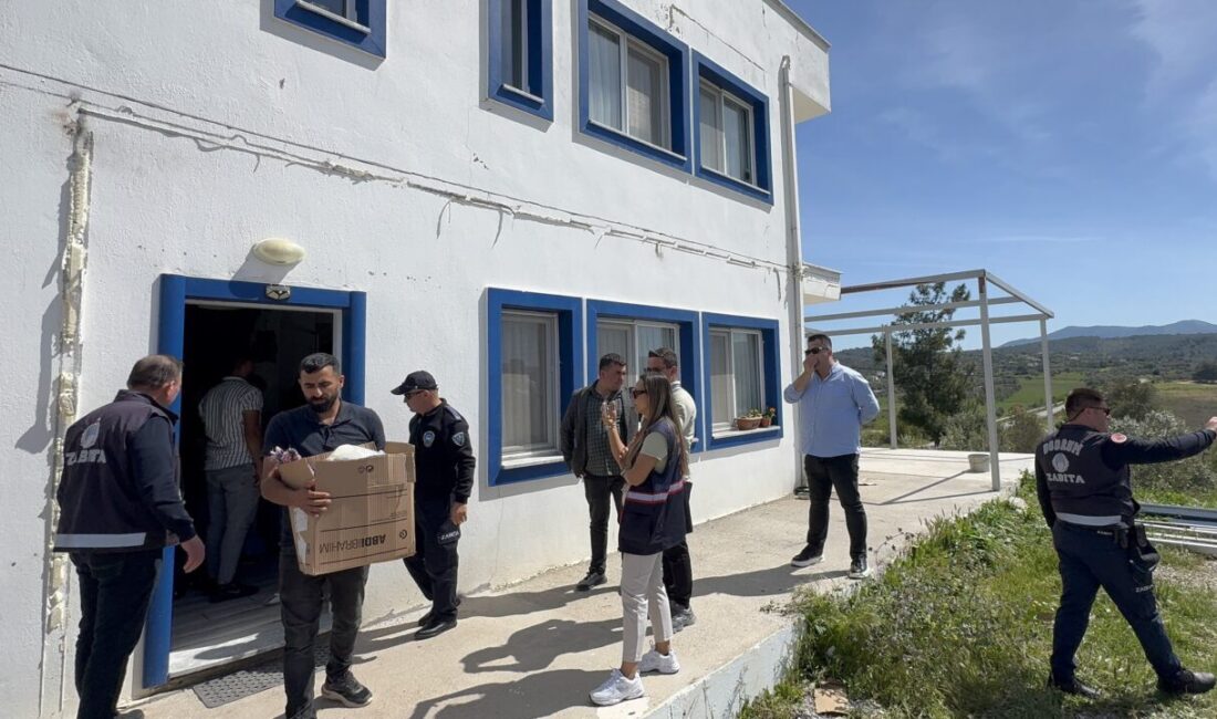 MUĞLA (AA) – Muğla'nın Bodrum ilçesinde hazine arazisine yapılan kaçak