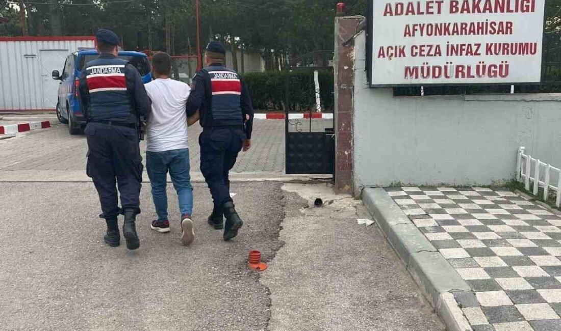 Afyonkarahisar’da 2 yıl 6 ay hapis cezasıyla aranan bir şahıs