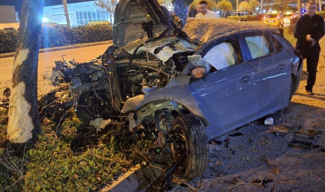 İZMİR (AA) – İzmir'in Gaziemir ilçesinde ağaca çarpan otomobilin sürücüsü