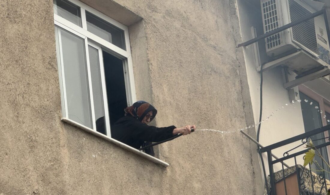İZMİR (AA) – İzmir'in Bayraklı ilçesinde müstakil bir evde çıkan
