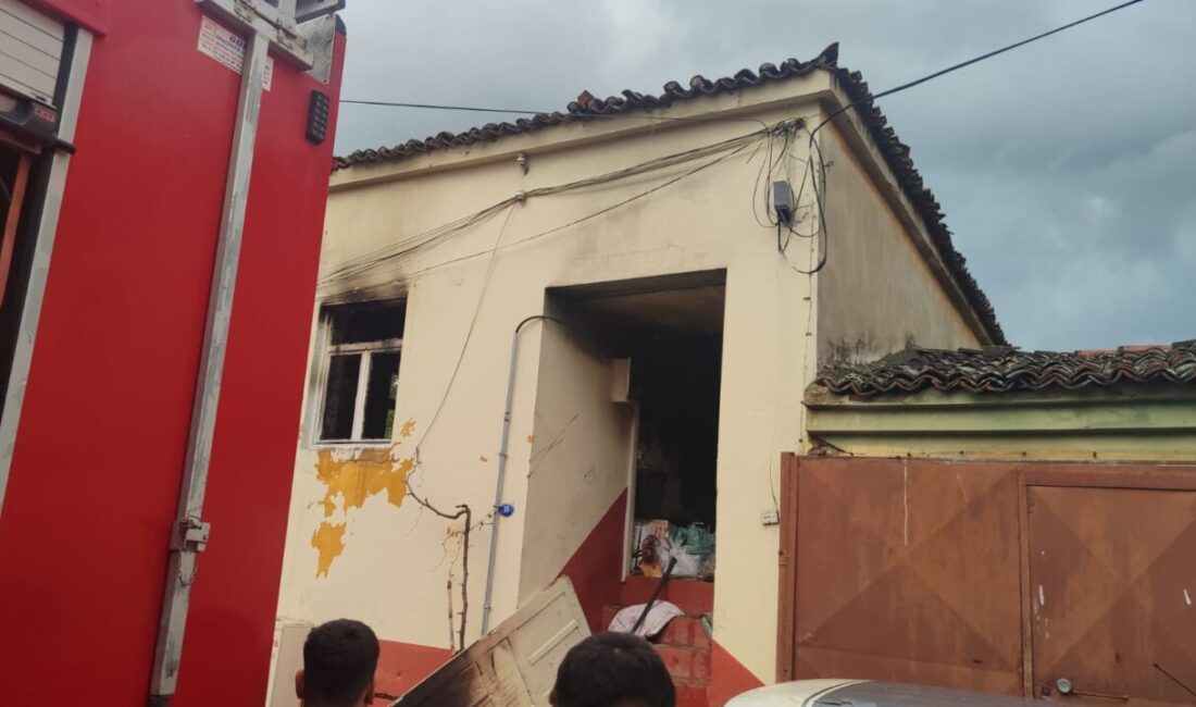 İZMİR (AA) – İzmir'in Ödemiş ilçesinde bir evde çıkan yangın