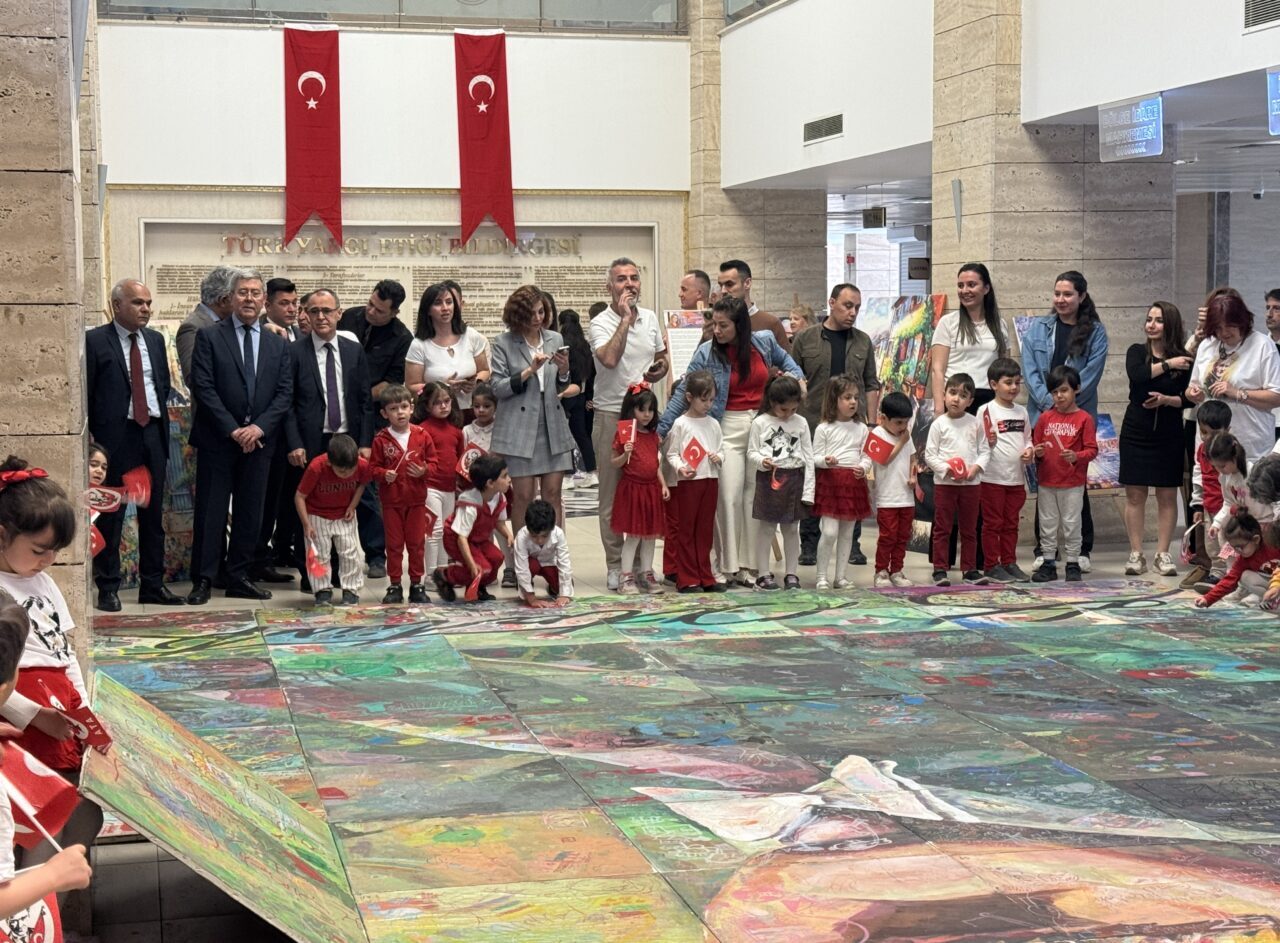 İZMİR (AA) – İzmir Bölge Adliyesi Mahkemesi Anaokulu'nda eğitim gören
