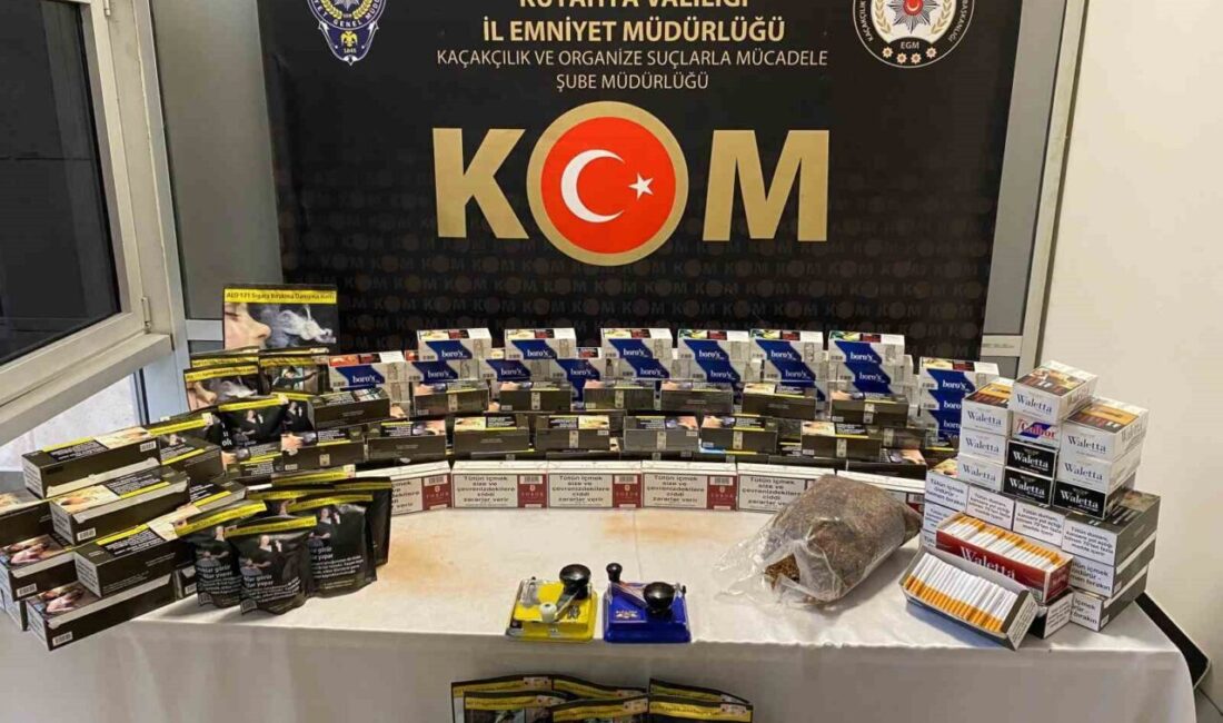 Kütahya’da İl Emniyet Müdürlüğü KOM ekiplerince 2 ev ve 1