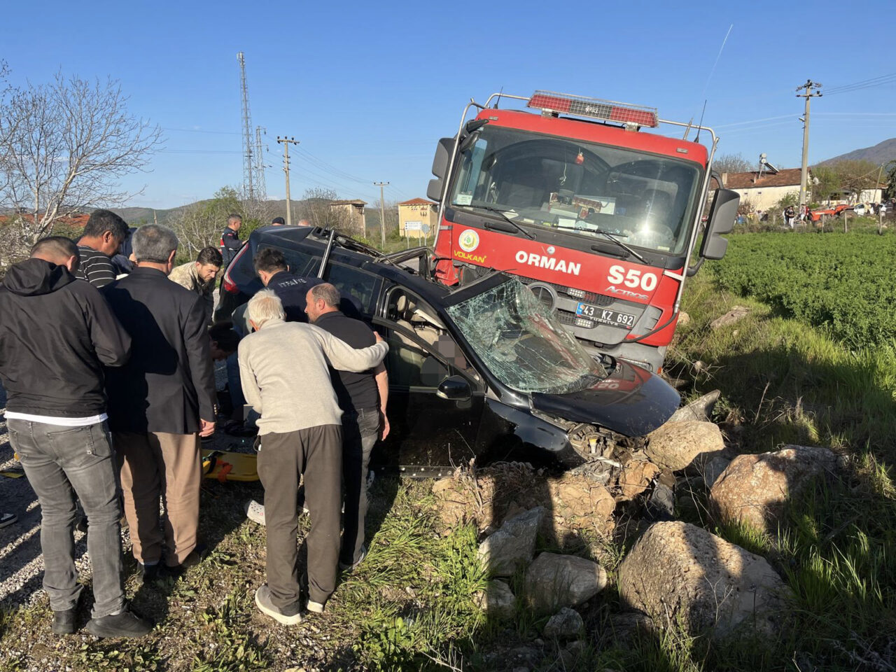 KÜTAHYA (AA) – Kütahya'nın Simav ilçesinde, orman yangını ihbarına giden