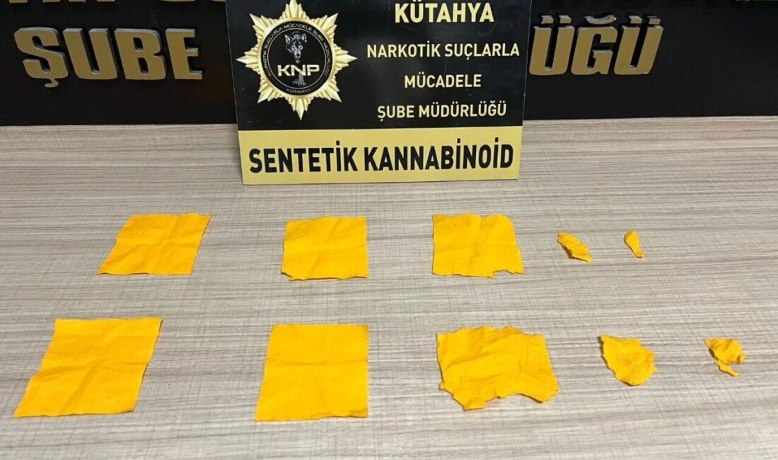 Kütahya İl Emniyet Müdürlüğü Narkotik Suçlarla Mücadele ekipleri, uyuşturucuyla mücadele