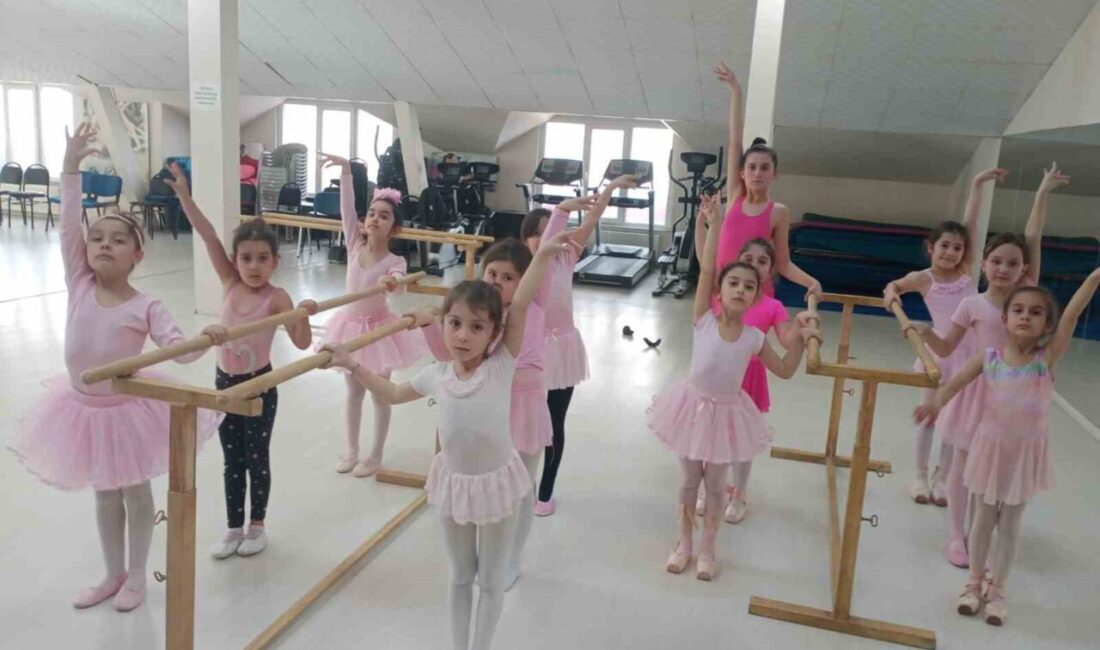 Odunpazarı Belediyesi Spor İşleri Müdürlüğü, bale sanatına ilgi duyan çocuklar