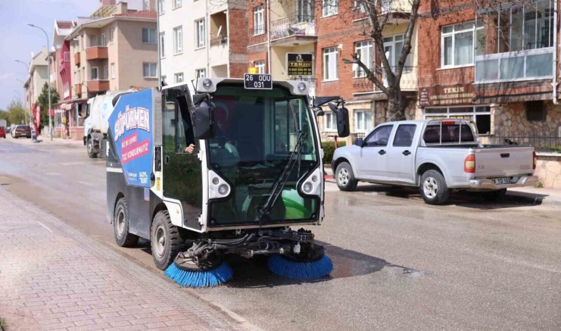 Odunpazarı Belediyesi Temizlik İşleri Müdürlüğü, baharın gelişiyle birlikte çevre sağlığını