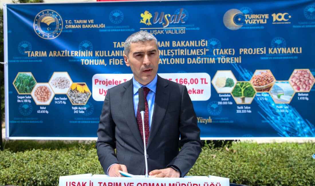 UŞAK (AA) – Uşak'ta, İl Tarım ve Orman Müdürlüğünce üreticilere