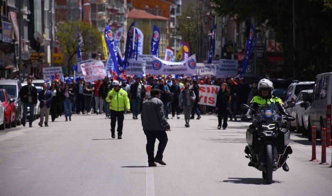 Afyonkarahisar’da 1 Mayıs Emek ve Dayanışma Günü sendikaların ve sivil