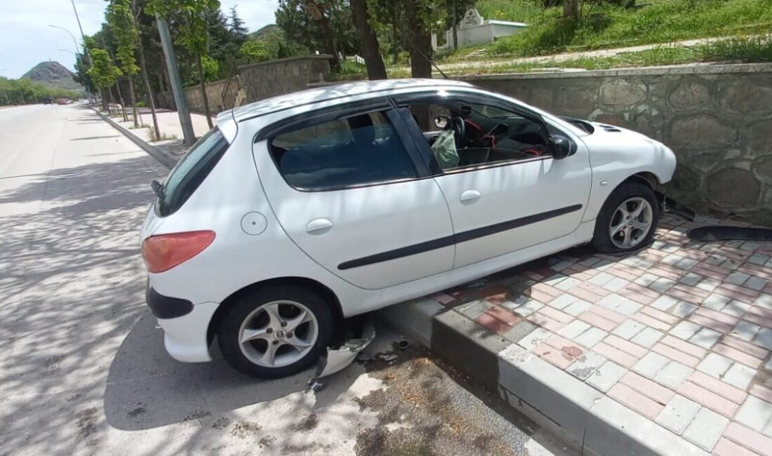 AFYONKARAHİSAR (AA) – Afyonkarahisar'da mezarlık duvarına çarpan otomobildeki 3'ü çocuk