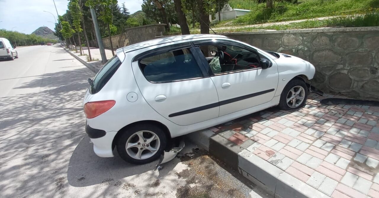 AFYONKARAHİSAR (AA) – Afyonkarahisar'da mezarlık duvarına çarpan otomobildeki 3'ü çocuk