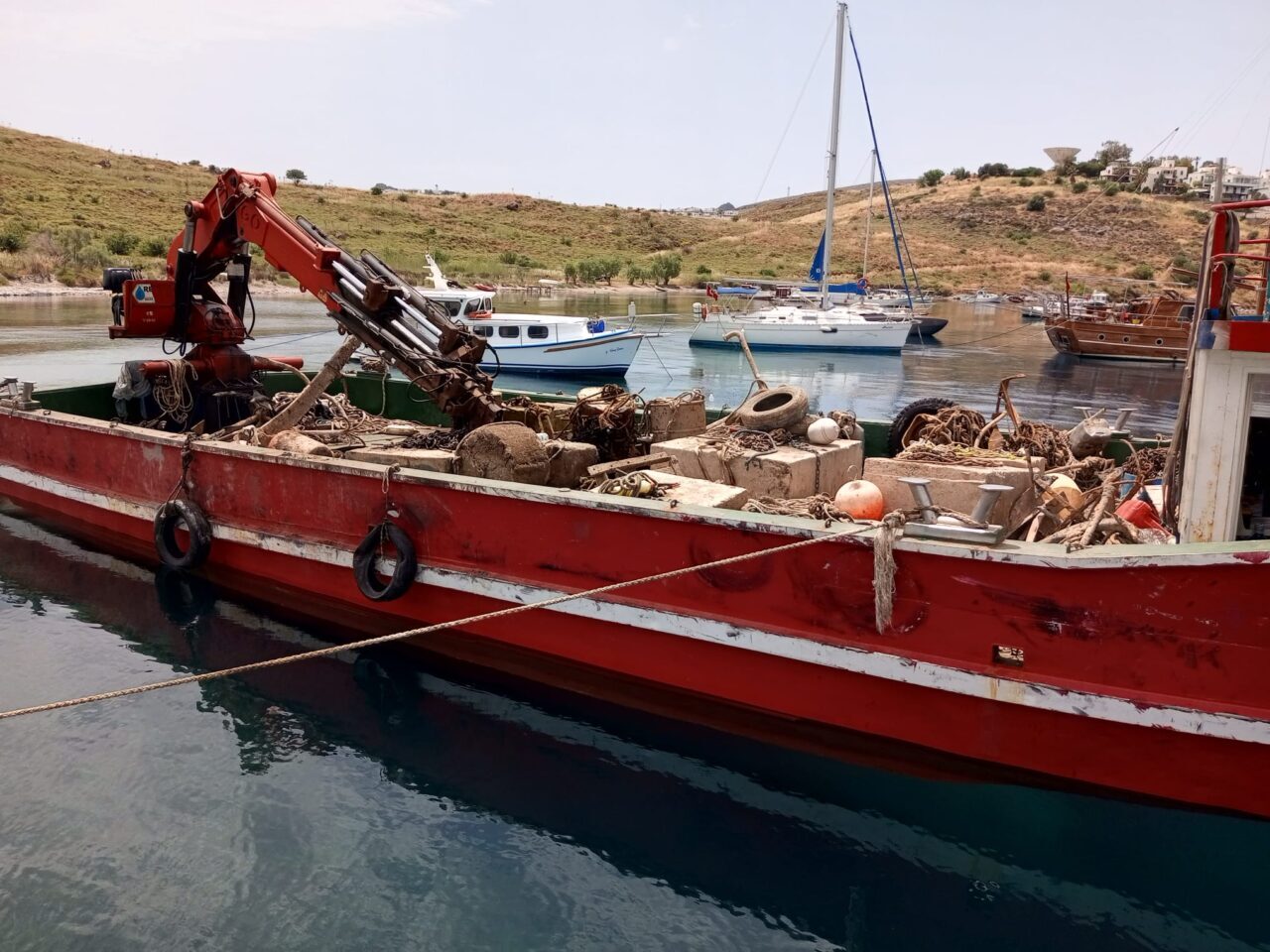 MUĞLA (AA) – Muğla'nın Bodrum ilçesinde, deniz dibinden yaklaşık 20