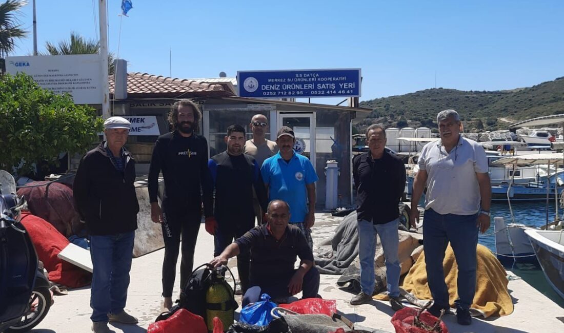 MUĞLA (AA) – Muğla'nın Datça ilçesinde deniz dibinden yaklaşık 2