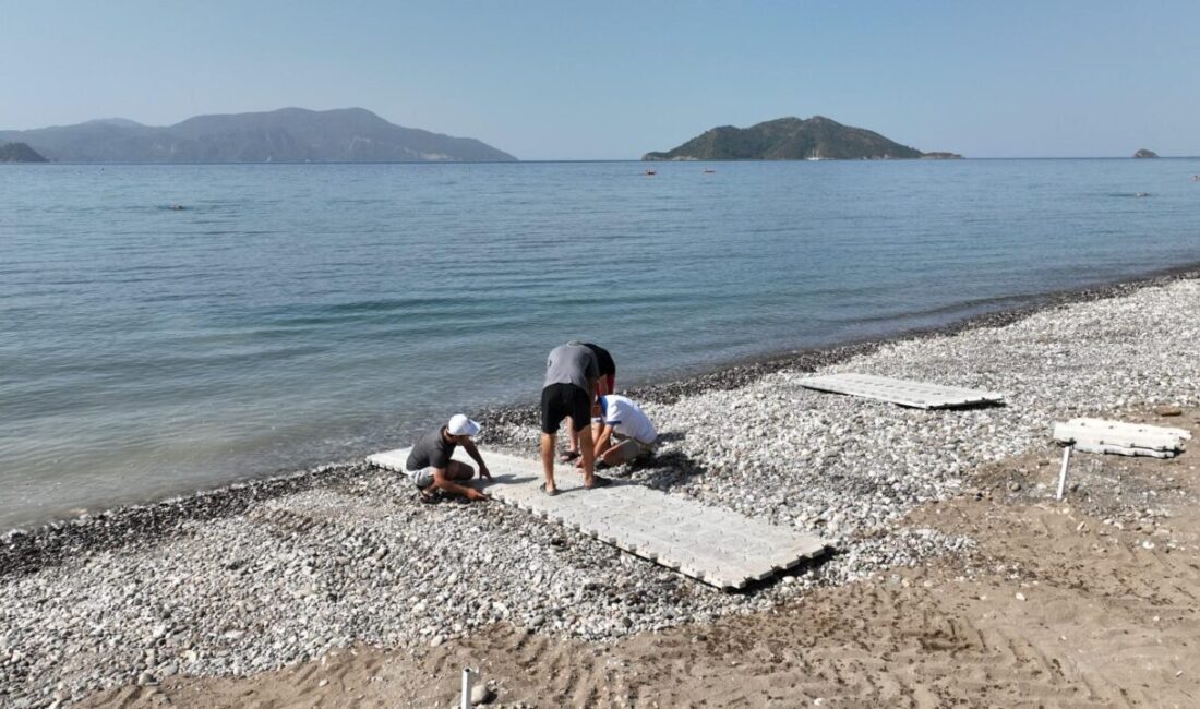 MUĞLA (AA) – Muğla'nın Fethiye ilçesinde belediye tarafından işletilen plajda,