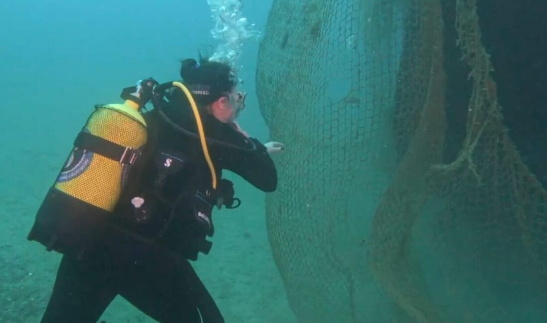 İZMİR (AA) – İzmir'in Karaburun ilçesi açıklarında 1,5 ton "hayalet