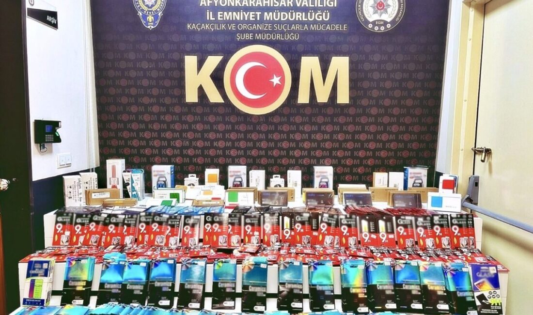 Afyonkarahisar İl Emniyet Müdürlüğü ekiplerince kaçakçılıkla mücadele kapsamında il merkezinde