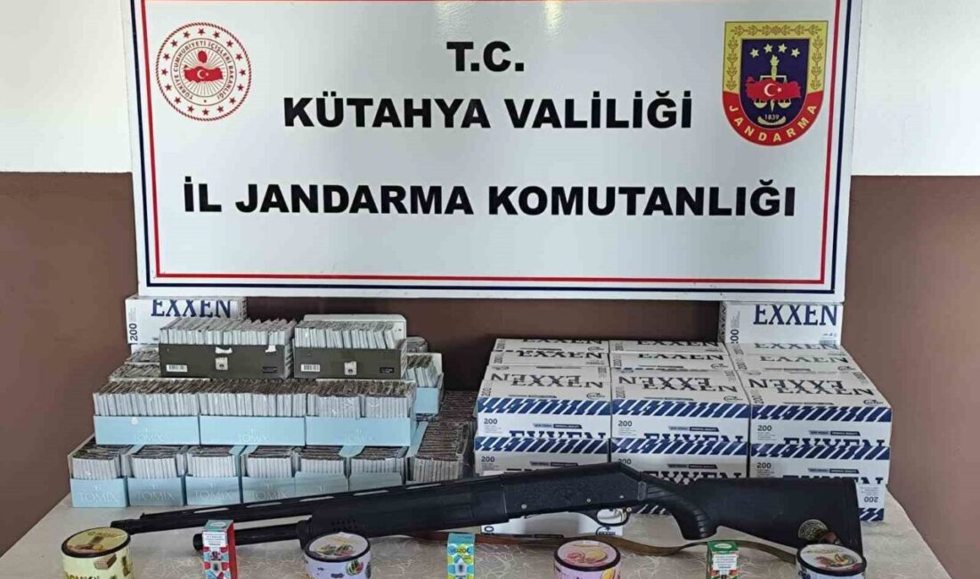 Kütahya İl Jandarma Komutanlığı ekipleri tarafından Pazarlar ilçesinde yapılan operasyonda