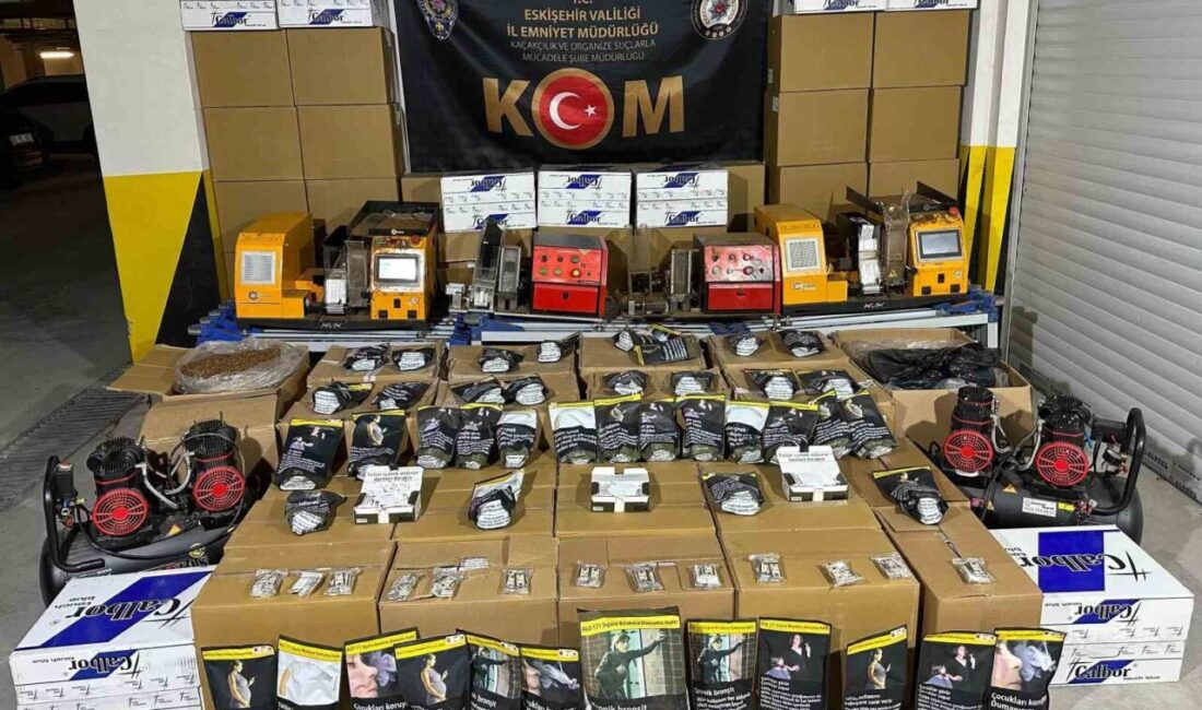 Eskişehir’de polis ekipleri tarafından yapılan çalışmalar sonucu piyasa değeri 1