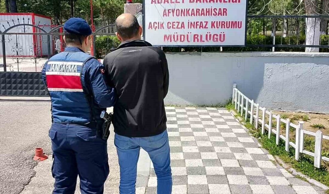 Afyonkarahisar’da 3 yıl hapis cezası ile aranan bir şahıs jandarmanın