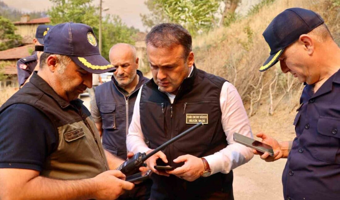 Sakarya’nın Taraklı ilçesinde başlayan orman yangını, rüzgarın etkisiyle Bilecik’in Gölpazarı