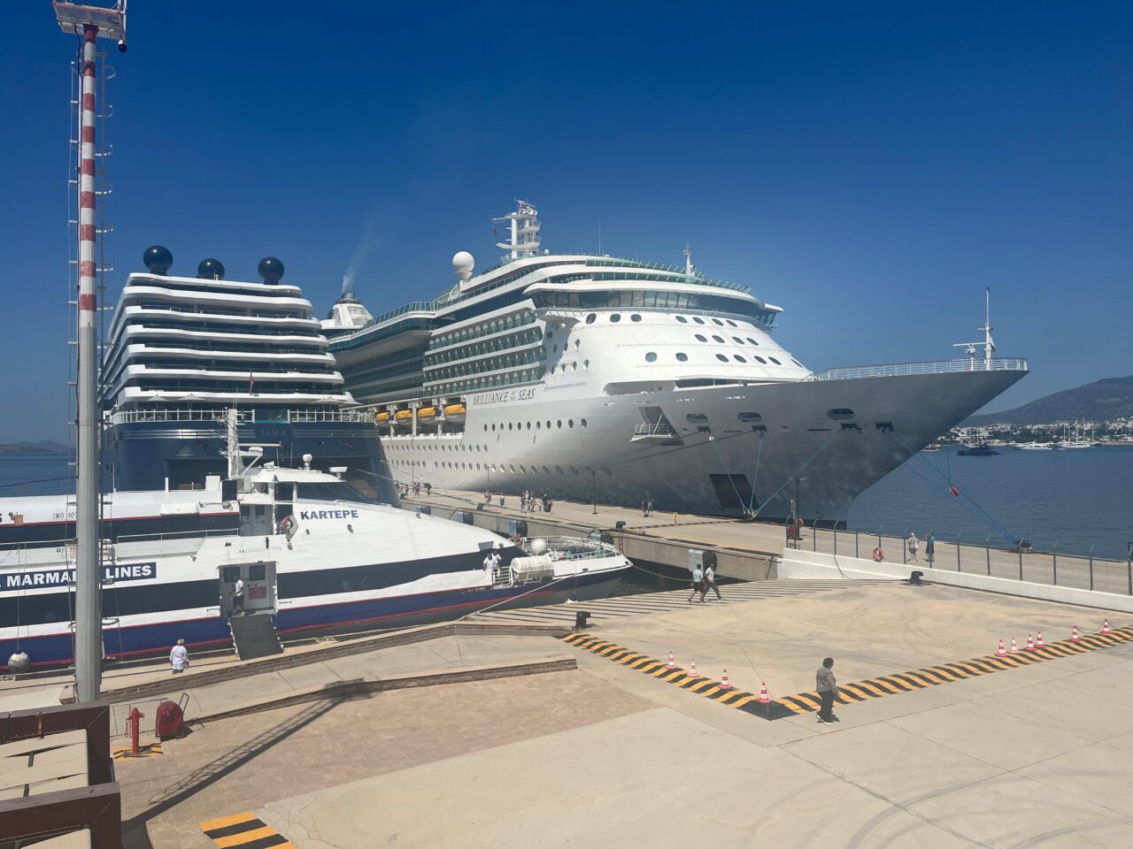 MUĞLA (AA) – Muğla'nın Bodrum ilçesine, "Brilliance of the Seas"