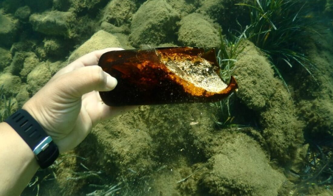 MUĞLA (AA) – Muğla'nın Bodrum ilçesinde deniz dibinden 62 kilogram