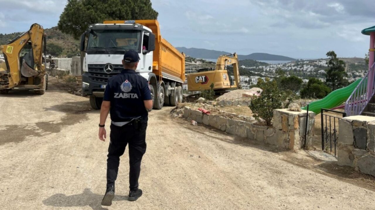 MUĞLA (AA) – Muğla'nın Bodrum ilçesinde inşaat yasaklarına uymayanlar hakkında
