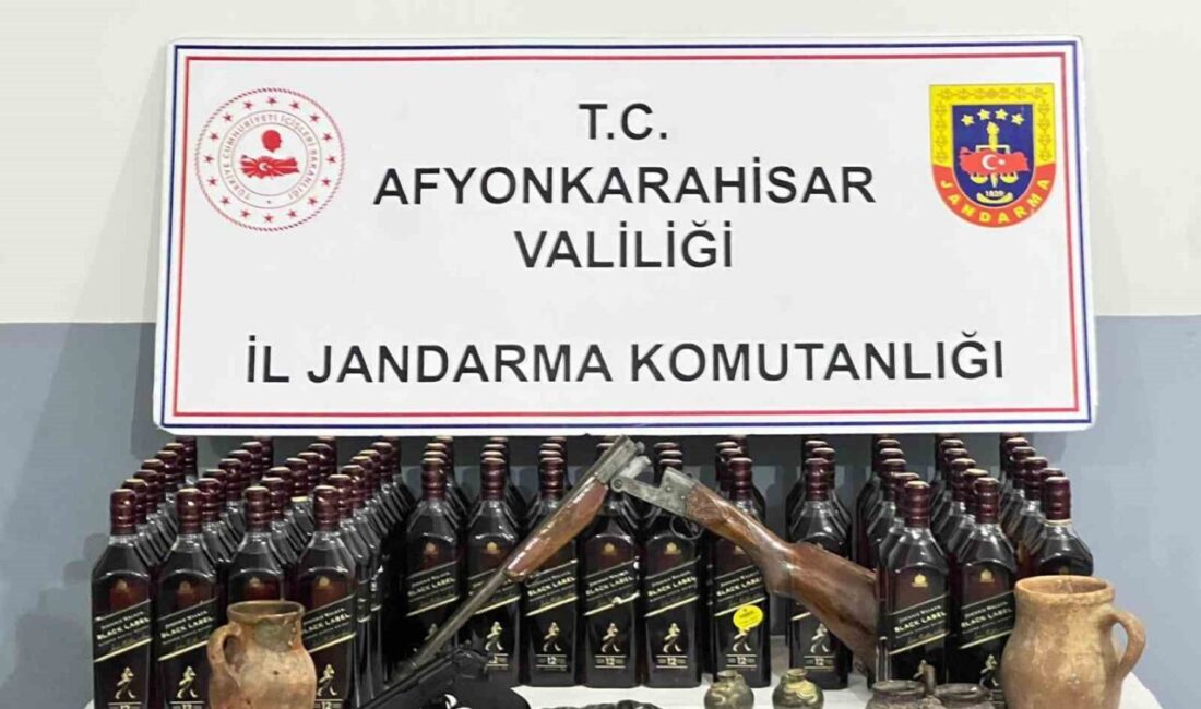 Afyonkarahisar’da meydana gelen 2 hırsızlık olayının zanlısının adresine yapılan baskında
