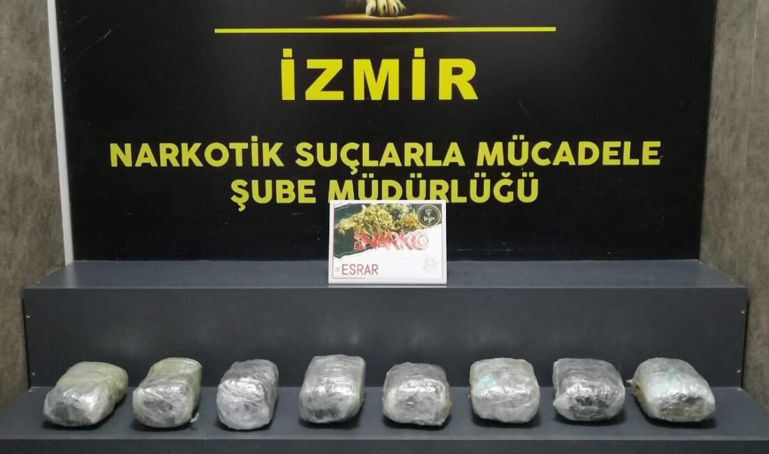 İZMİR (AA) – İzmir'de 11 kilo 11 gram uyuşturucu ele