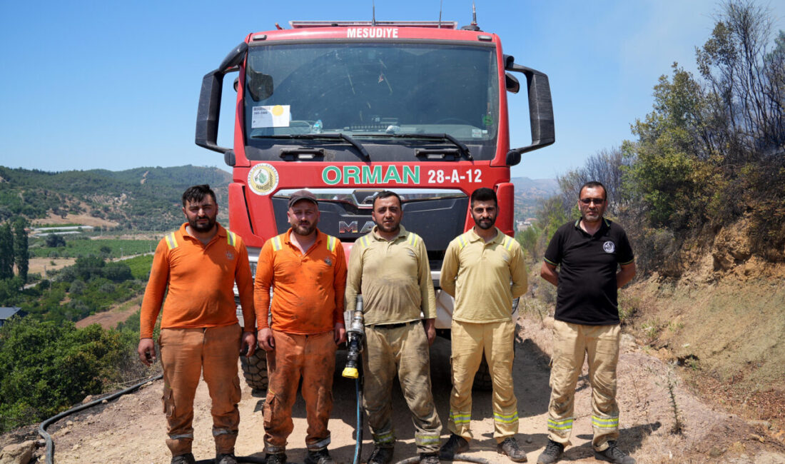 - Akhisar'ın ardından Seferihisar'daki yangına müdahale eden Giresunlu orman işçileri,