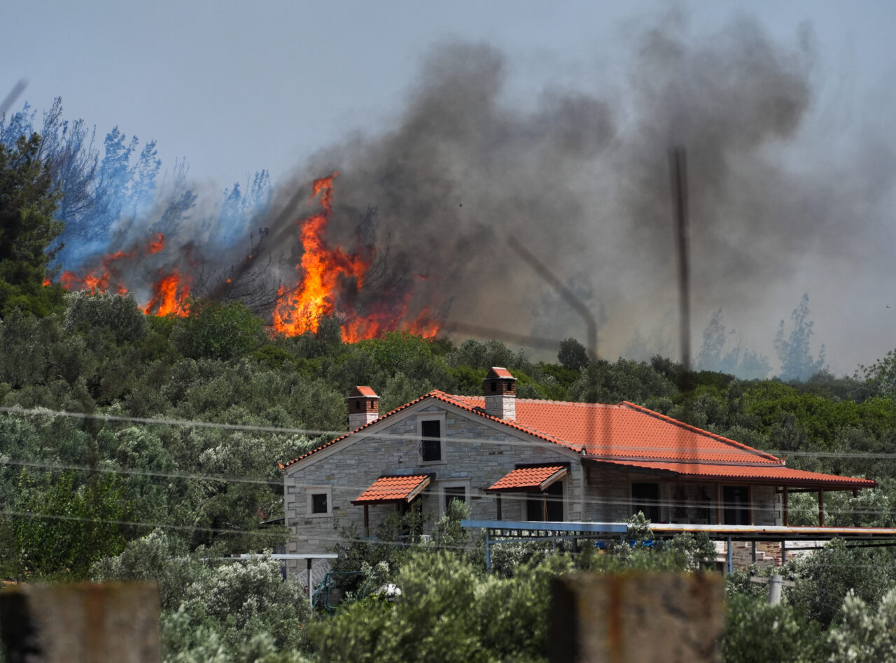 İZMİR (AA) – İzmir'in Foça ilçesindeki ormanlık alanda çıkan yangın,