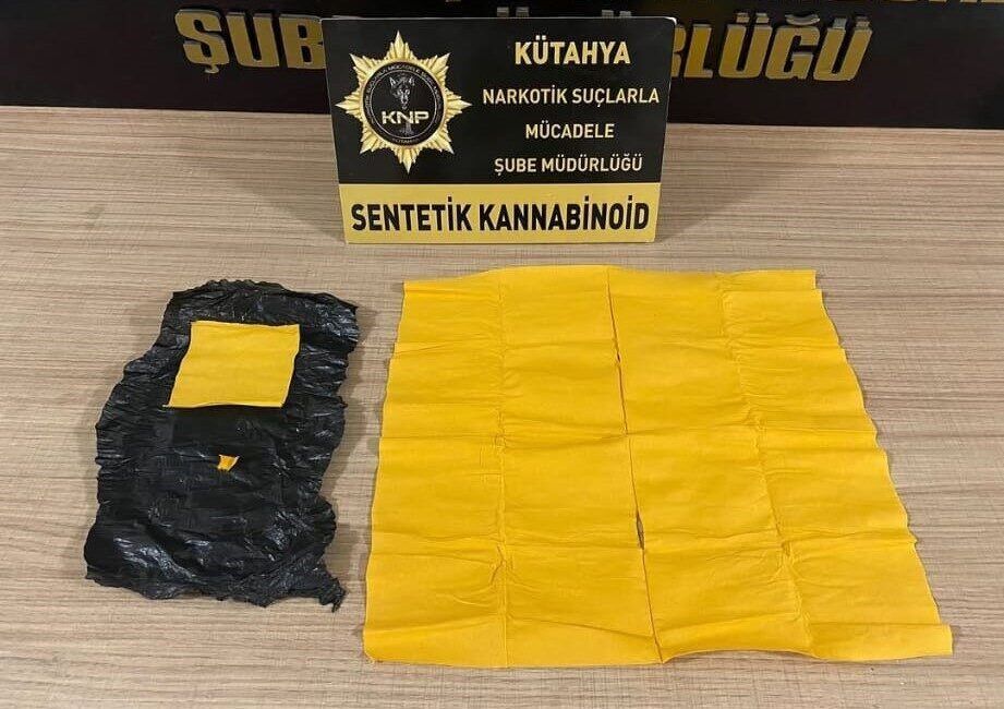 Kütahya İl Emniyet Müdürlüğü Narkotim ekipleri tarafından yürütülen çalışmalar kapsamında,