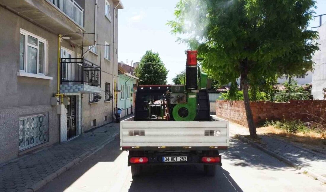 Tepebaşı Belediyesi, toplum sağlığını korumak için gerçekleştirdiği ilaçlama çalışmalarını aralıksız