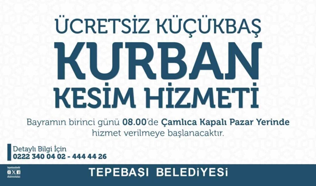 Tepebaşı Belediyesi, Kurban Bayramı için düzenlenen kesim alanının hazırlıklarını tamamlandı.