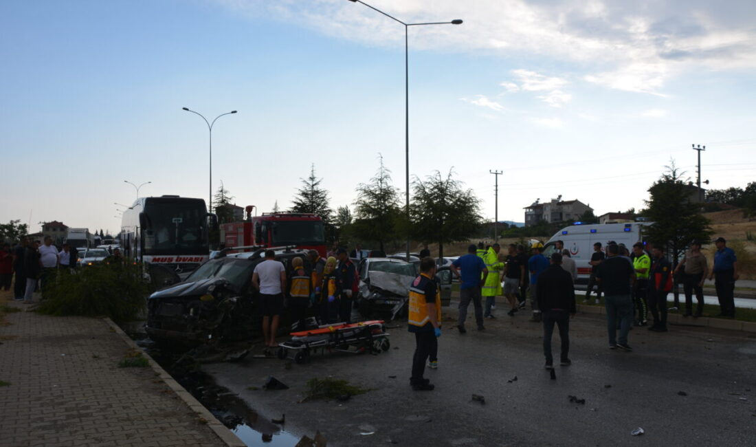 UŞAK (AA) – Uşak'ın Banaz ilçesinde otomobilin karşı şeride geçip