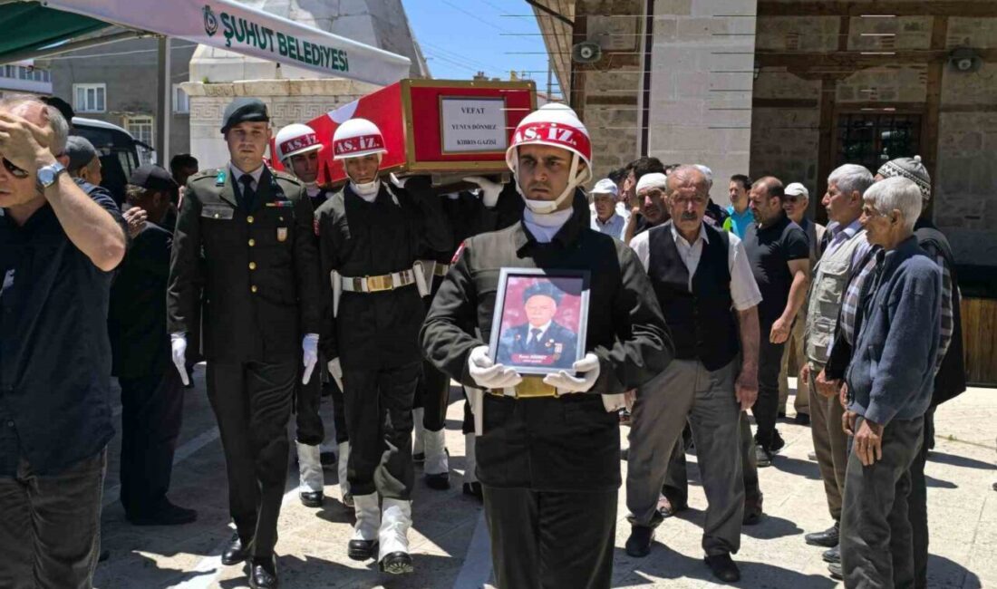 Afyonkarahisar’ın Şuhut ilçesinde vefat eden Kıbrıs Gazisi Yunus Dönmez düzenlenen