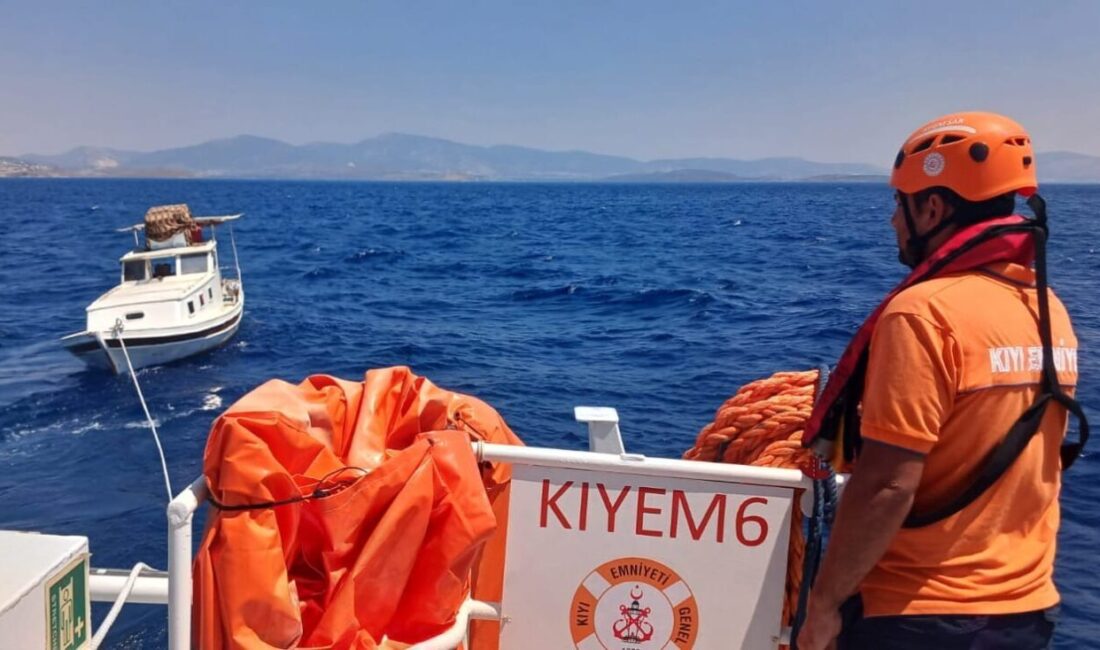 MUĞLA (AA) – Muğla'nın Bodrum ilçesi açıklarında sürüklenen teknedeki 2