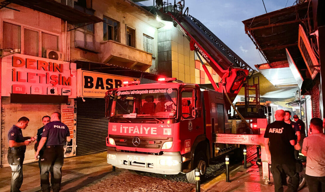 DENİZLİ (AA) – Denizli'nin Merkezefendi ilçesinde iş yerinde çıkan yangın