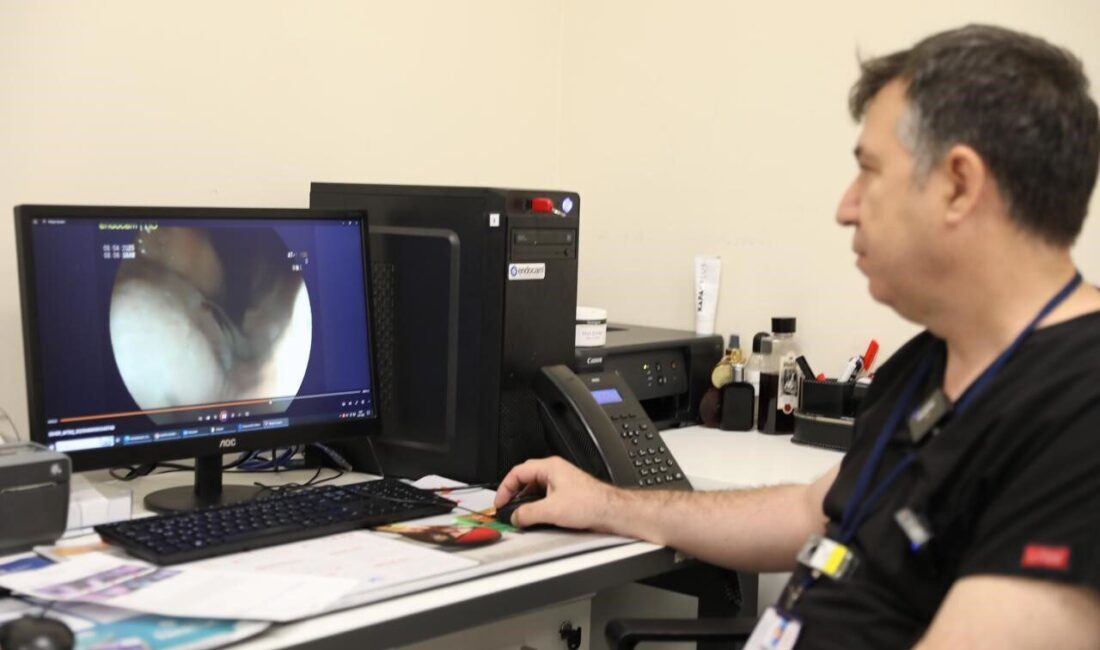 Dev mide tümörü cerrahi müdahaleye gerek kalmadan endoskopik yöntemle çıkarıldı Kütahya Şehir Hastanesi Gastroenteroloji Kliniği’nde görevli Dr. Öğretim Üyesi Süleyman