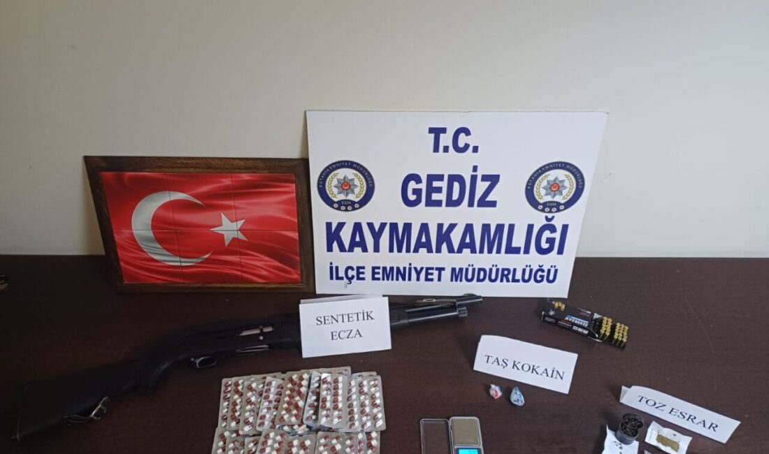 KÜTAHYA (AA) – Kütahya'nın Gediz ilçesinde, uyuşturucu operasyonunda gözaltına alınan