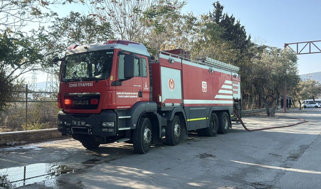 İZMİR (AA) – İzmir'in Bornova ilçesinde otluk alanda çıkan yangın