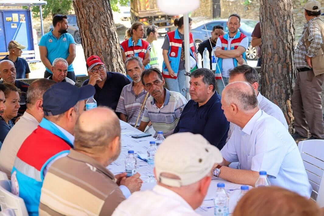 İZMİR (AA) – İzmir'in Bayındır ilçesinde otluk alanda çıkan ve