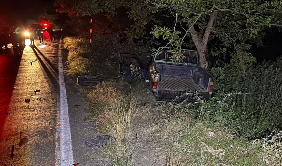 İZMİR (AA) – İzmir'in Ödemiş ilçesinde kamyonet ile otomobilin çarpıştığı