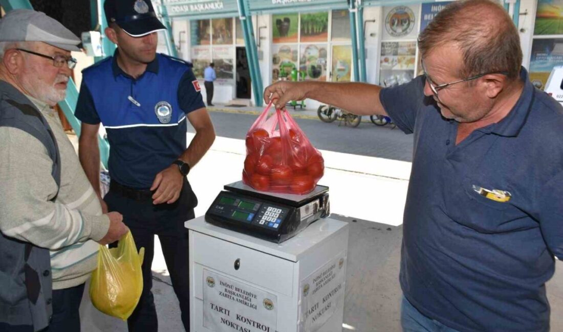 Eskişehir İnönü Belediyesi Zabıta ekipleri tarafından tartıda hileli satışları engellemek